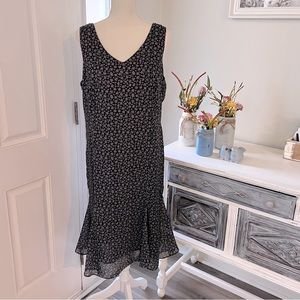 Danny & Nicole Black Floral Maxi Dress